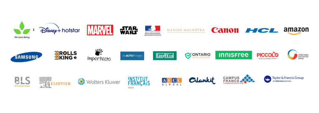 Disney+ Hotstar, Marvel, Star Wars, Manish Malhotra, Canon, HCL, Amazon, Samsung, Wolters Kluwer, Taylor & Francis and more